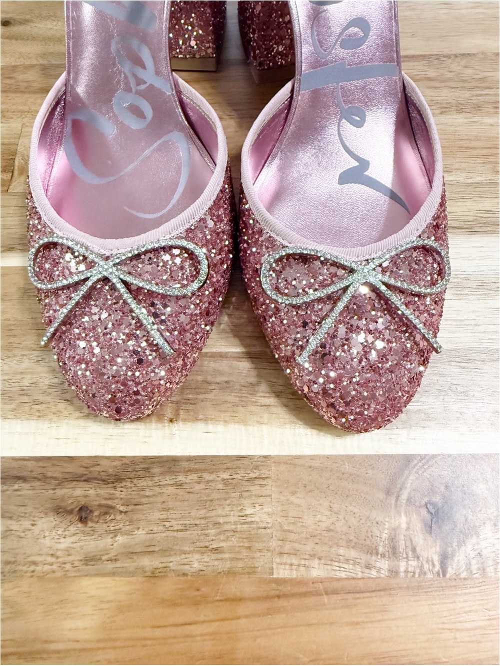 Sophia Webster Pirouette Bow Embellished Glitter Crystal Rhinestone Pumps NEW - Picture 6 of 11